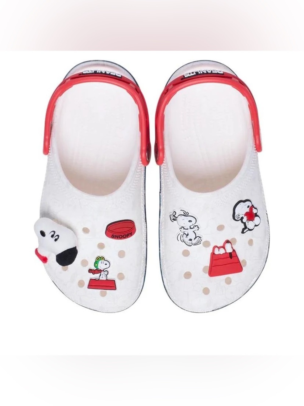 Crocs x Peanuts Snoopy Classic Clog 'White Black' 211125-90H ps size